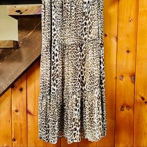 Jones New York Leopard Print Maxi Skirt